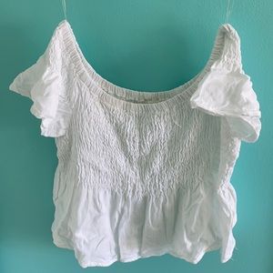 White off the shoulder top
